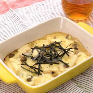 長芋と豆腐のふわふわグラタン