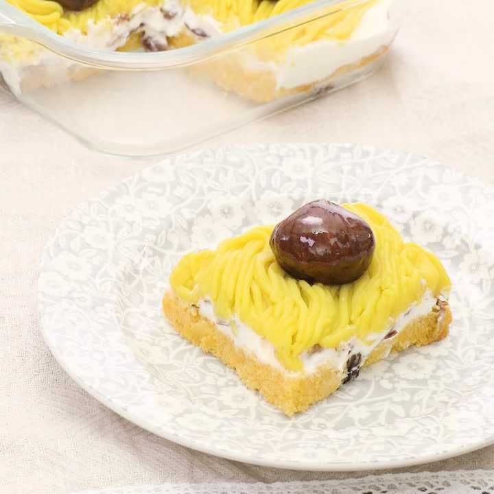 重ねてしぼるだけ モンブランスコップケーキのレシピ動画 作り方 Delish Kitchen 重ねてしぼるだけ モンブランスコップケーキのレシピ動画 作り方 Delish Kitchen
