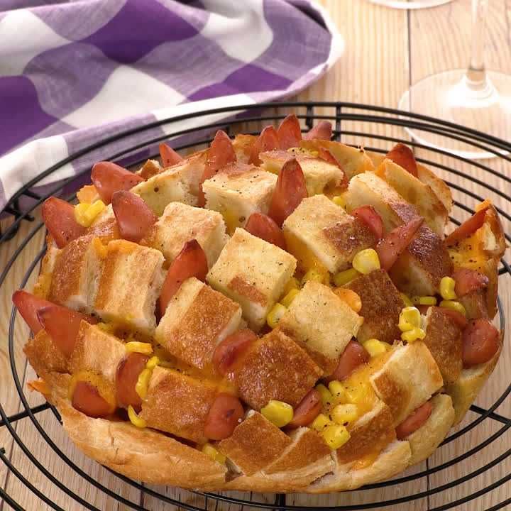 はりねずみのパン　ソーセージと粒マスタード