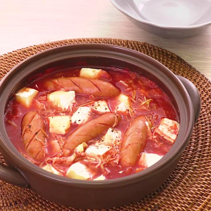 ウインナーとキャベツのチーズ小鍋