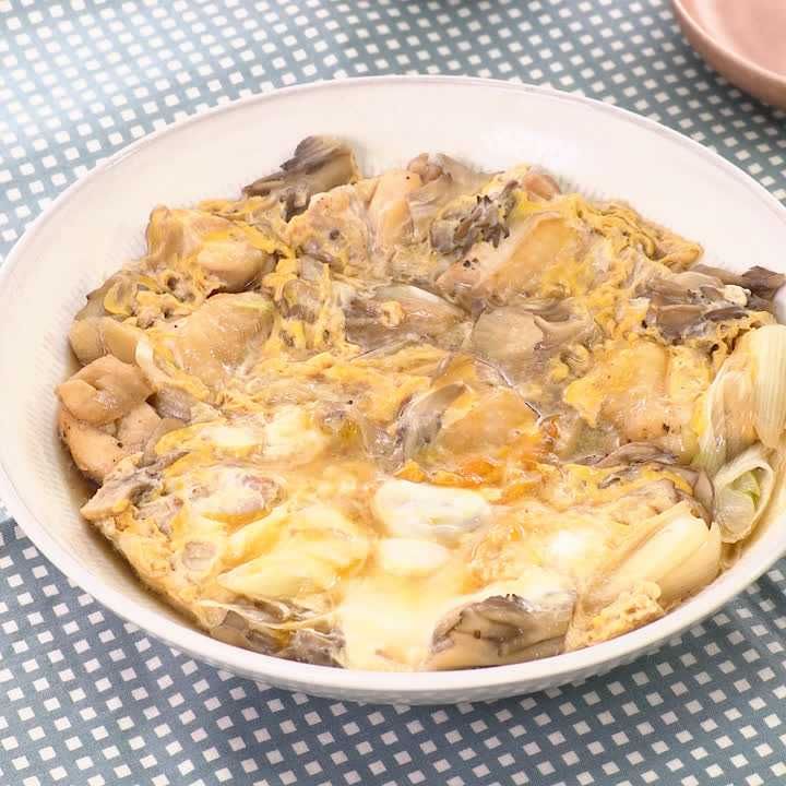 まいたけの親子とじ