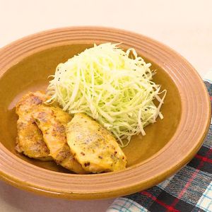 鶏肉のマスタード風味ピカタ