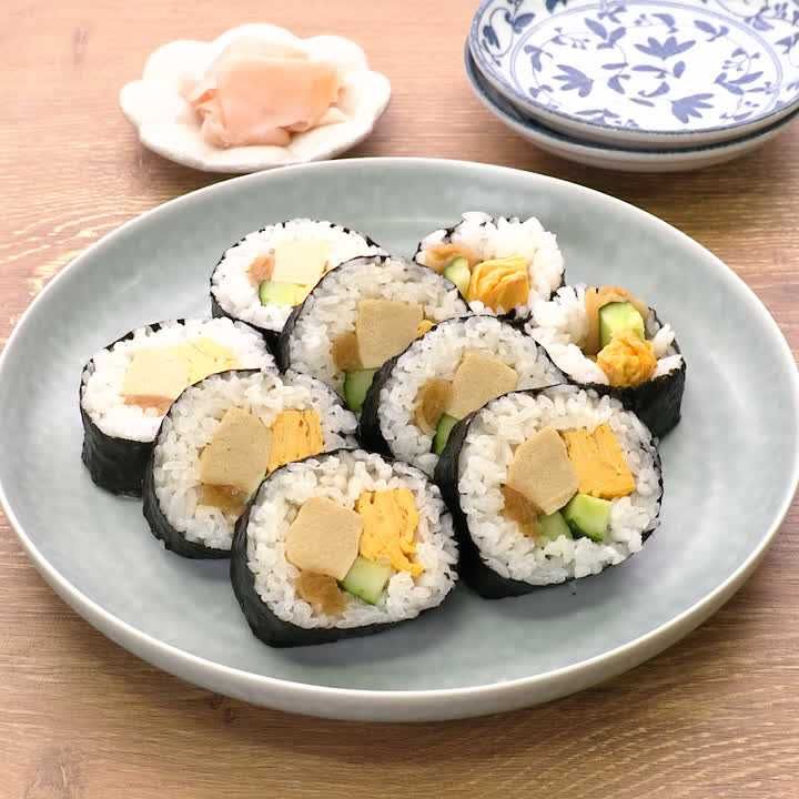こうや豆腐の太巻きずし