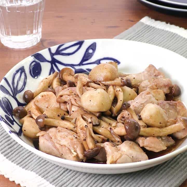 鶏肉と里芋のバルサミコ炒め