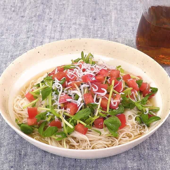 サッと作れるウバ茶そうめん