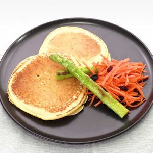 「ひよこ豆粉のお食事パンケーキ」のレシピ動画