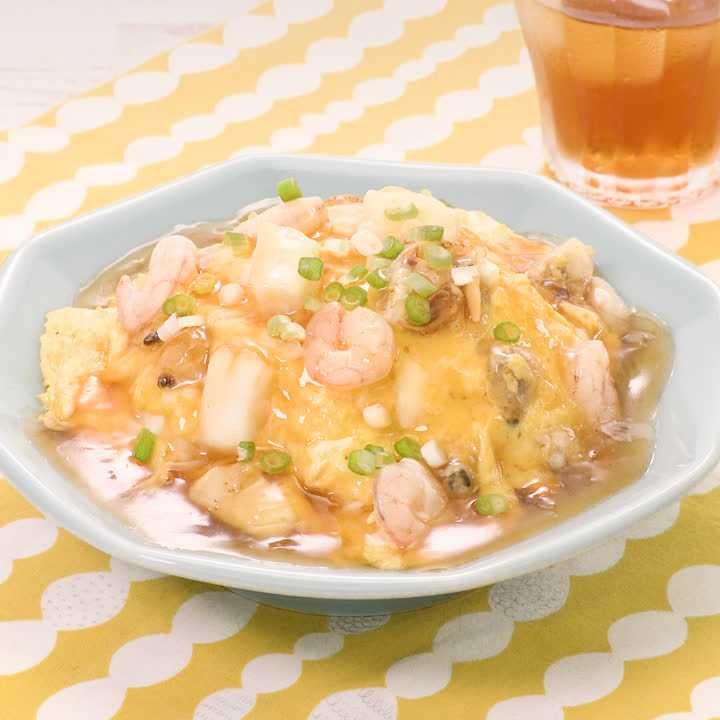 海鮮あんかけ天津飯
