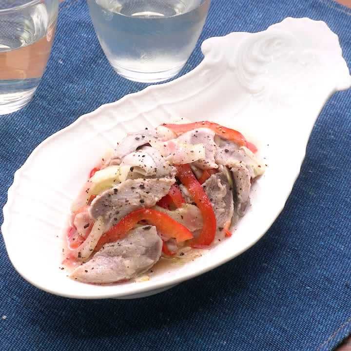 イワシとパプリカのレモンマリネ