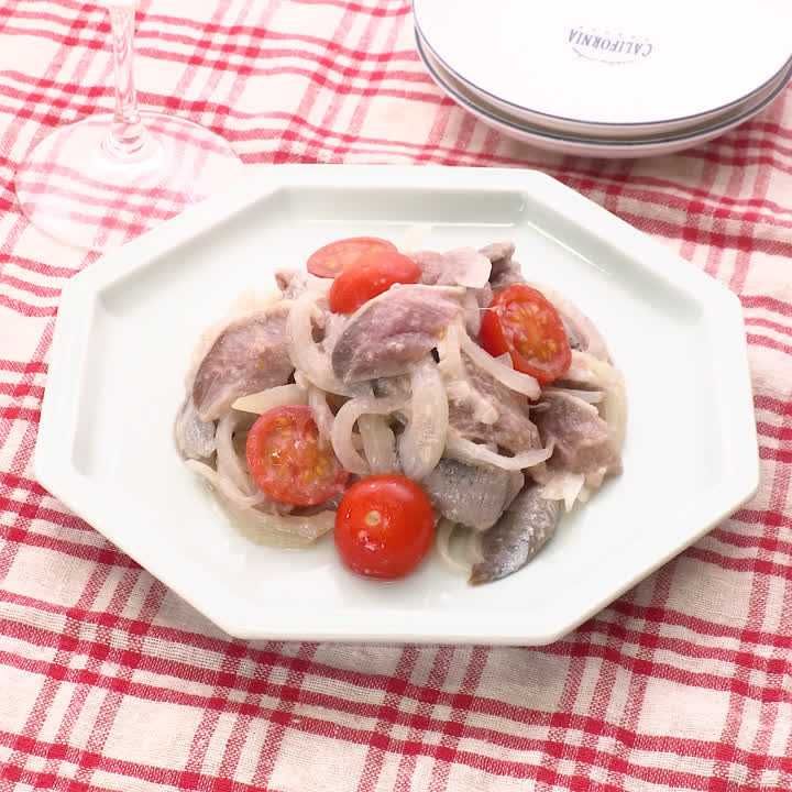 イワシと玉ねぎの中華風マリネ
