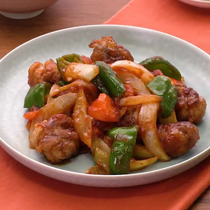 豚こま肉の酢豚