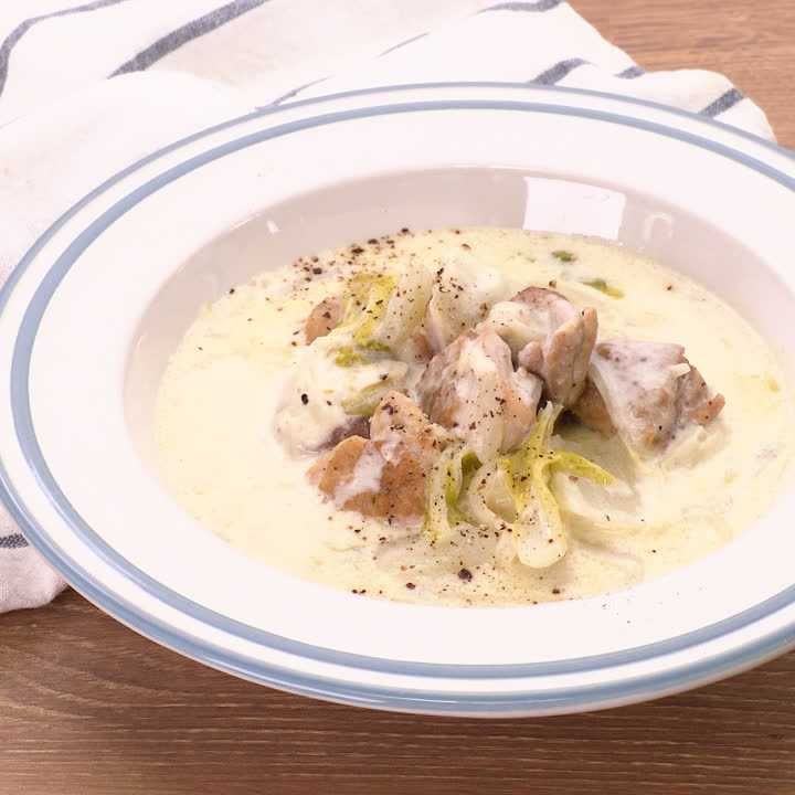 白菜と鶏肉のみそクリーム煮
