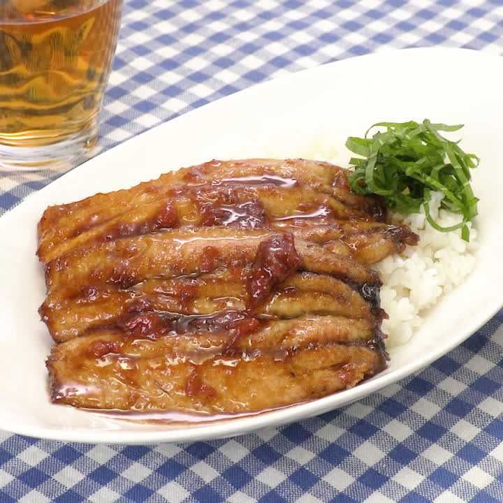 イワシの梅照り丼
