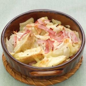 ハムとじゃがいものチーズ焼き