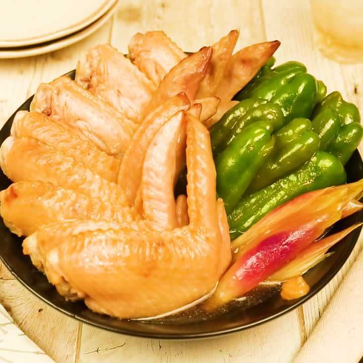 手羽先とピーマンのさっぱり漬け