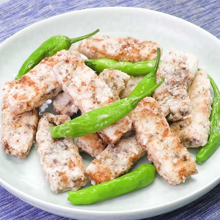 めかじきの赤しそ揚げ