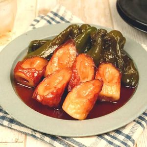 「ちくわとピーマンの炒め煮」のレシピ動画