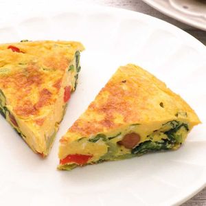 小松菜のスパニッシュオムレツ