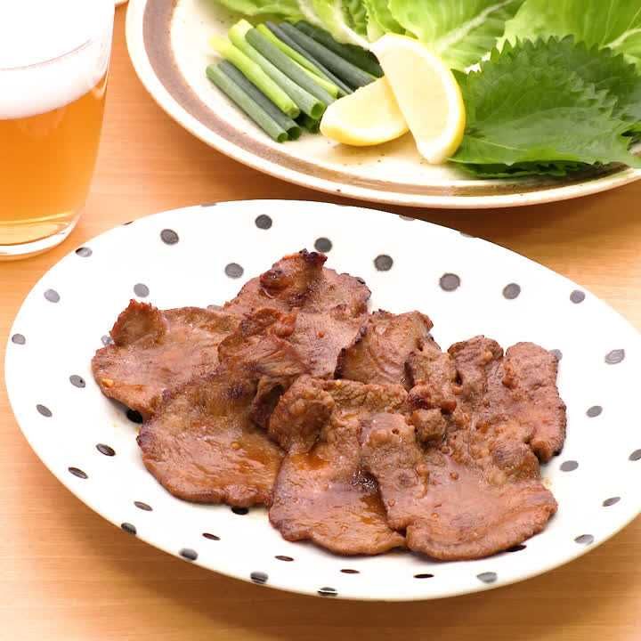 牛タンのにんにく焼き