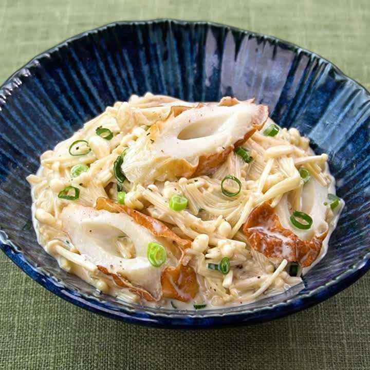 えのきとちくわのねぎマヨあえ