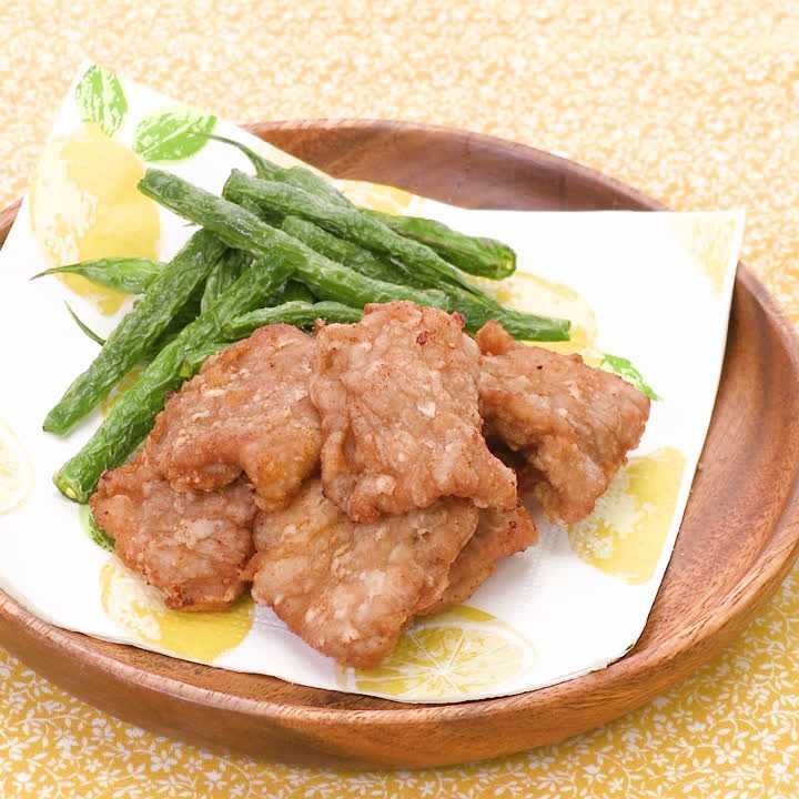豚肉のガーリック竜田揚げ