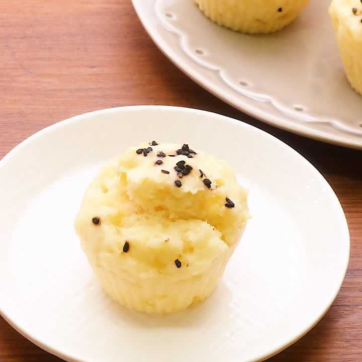 さつまいもたっぷり蒸しパン