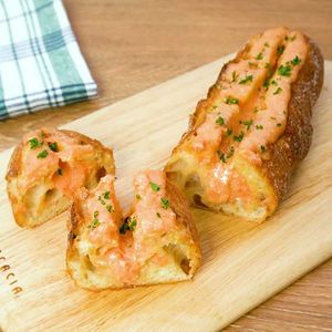 「明太フランスパン」のレシピ動画