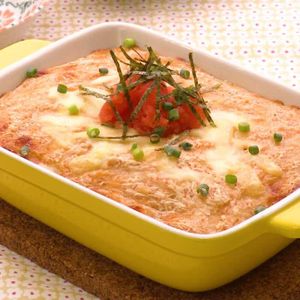 「明太とろろのドリア風」のレシピ動画