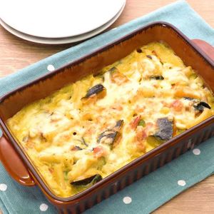 かぼちゃとほうれん草のグラタン