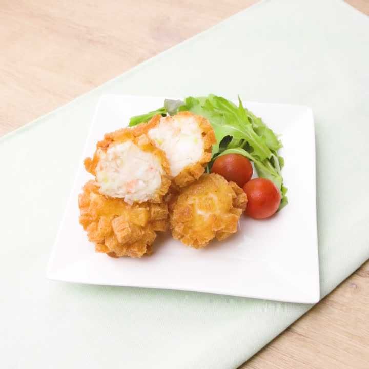 えびだんごの変わり揚げ