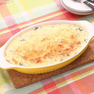 シーフードとほうれん草のグラタン