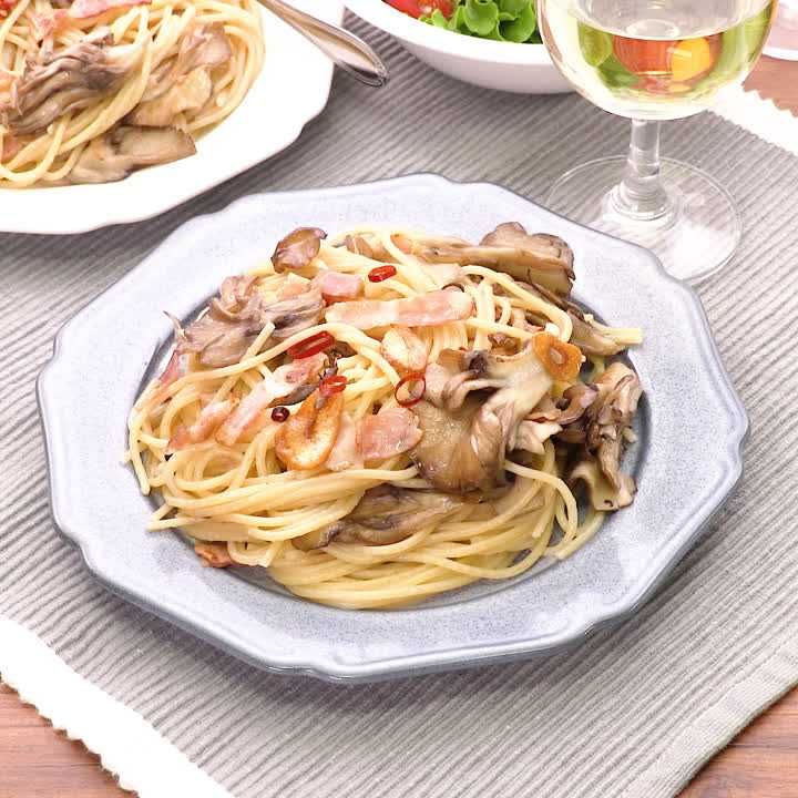 まいたけのペペロンチーノ