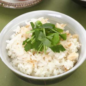 ほたてと大根の炊き込みご飯