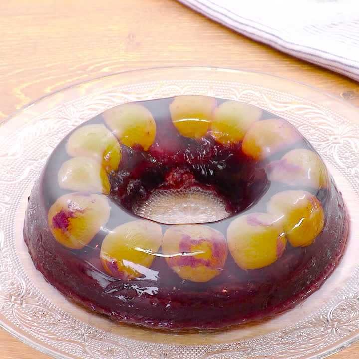 ぶどうのしゅわしゅわリングゼリー