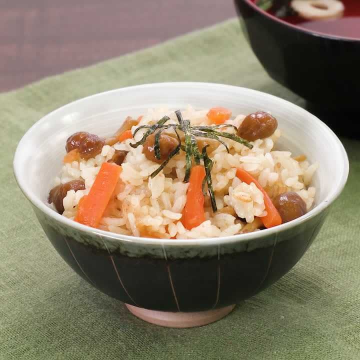 なめこの炊き込みご飯
