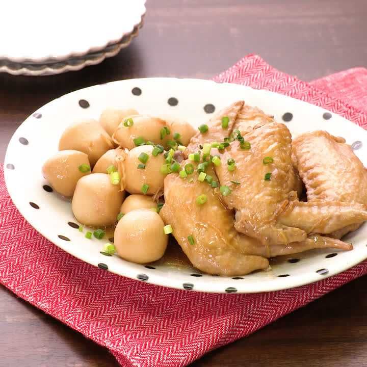里芋と鶏手羽の照り煮