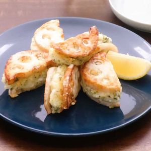 れんこんのふわふわはさみ揚げ