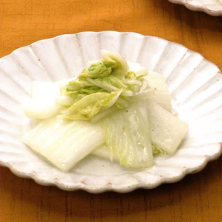 白菜の柚子胡椒炒め