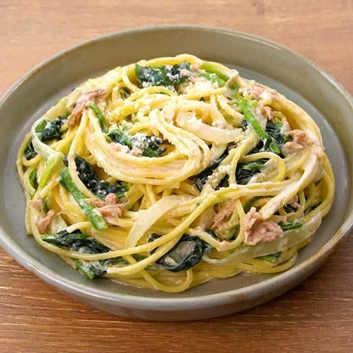 人気♪ほうれん草のクリームパスタレシピ18選！牛乳や鮭で美味しく