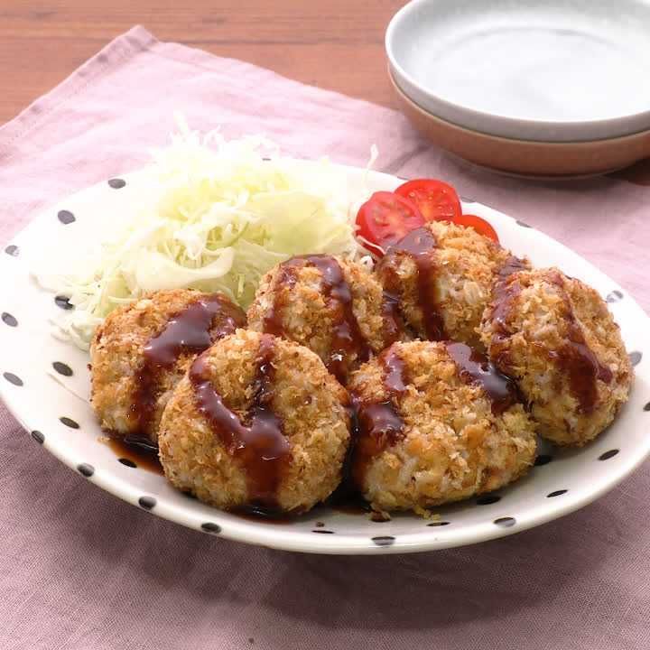 里芋の揚げないコロッケ