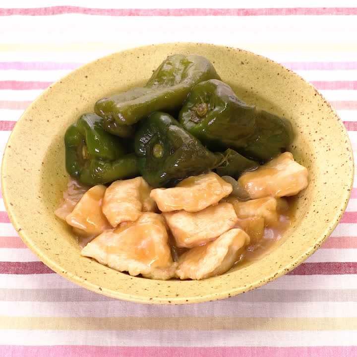 とり肉とピーマンのうま煮