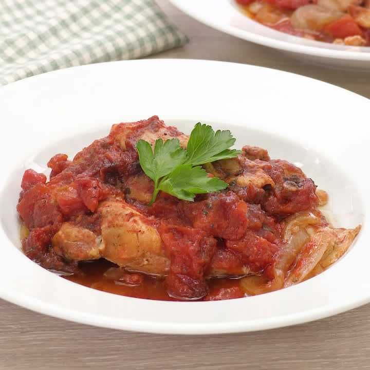 ほろほろトマトチキン煮