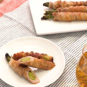 「塩だれアスパラの丸ごと肉巻き」のレシピ動画