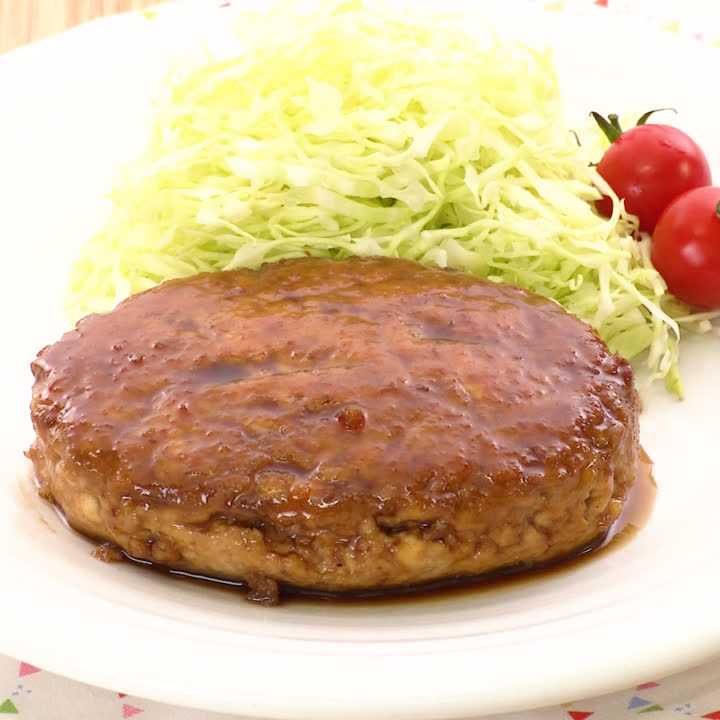 照り焼きだれの豆腐ハンバーグ