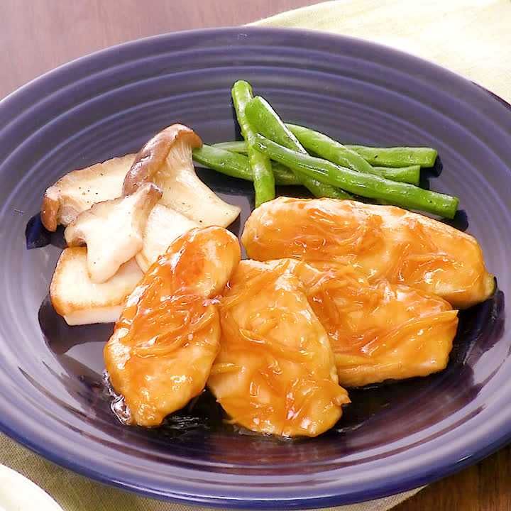 鶏むね肉の甘酢しょうが焼き