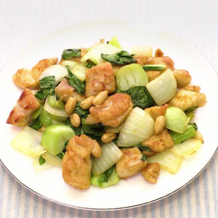 とりピーカレー炒め