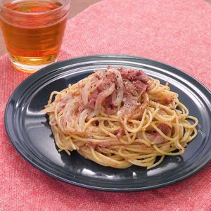 「コンビーフの水パスタ」のレシピ動画