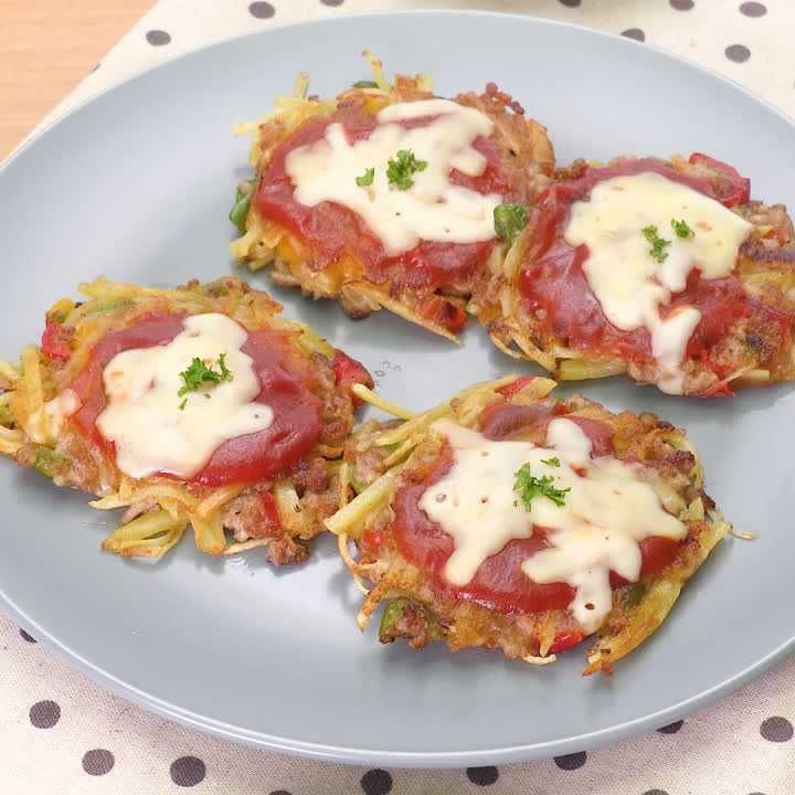 パプリカのピザ風ガレット