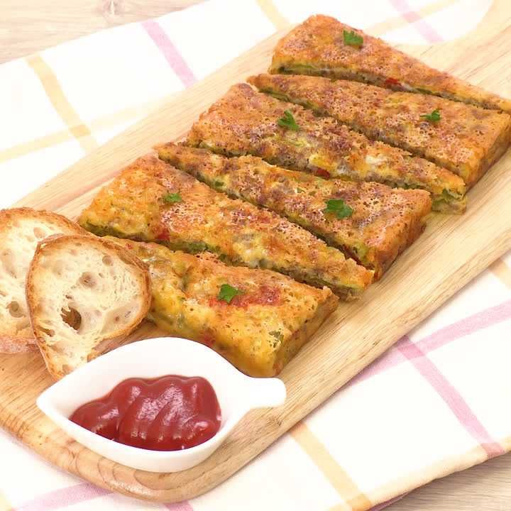 パプリカのチーズオムレツ