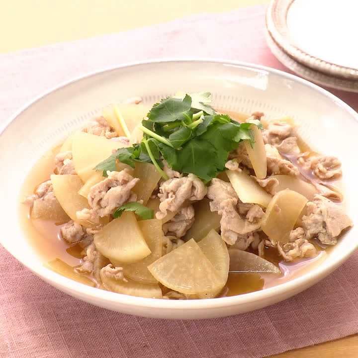 大根と豚肉のあごだし煮