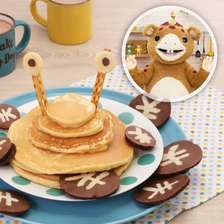 やさしい甘さ カネゴンのホットケーキタワーのレシピ動画 作り方 Delish Kitchen